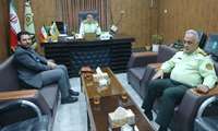 دیدار سرپرست شبکه بهداشت لالی با فرمانده انتظامی شهرستان